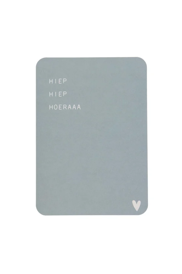 Clearance ansichtkaart ronde hoeken hiep hiep hoera Kaartjes