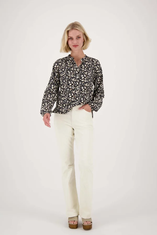 Best Sale blouse blaadjes print Tops