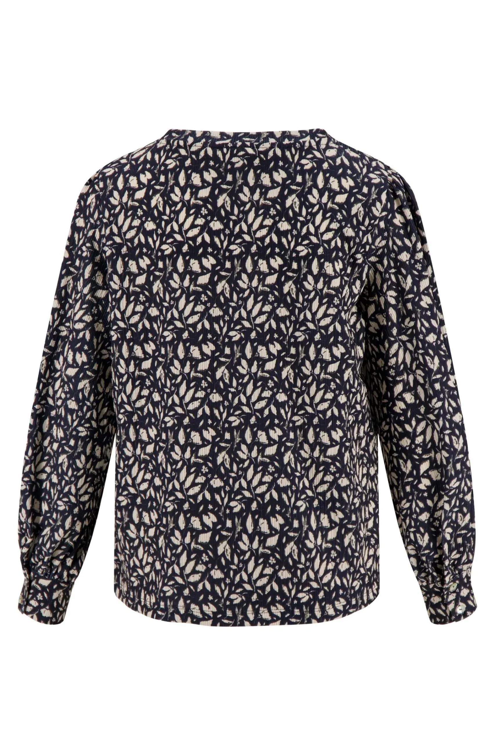 zusss_boothals_top_met_blaadjesprint_donkerblauw_2.webp Discount boothals top met blaadjesprint Tops