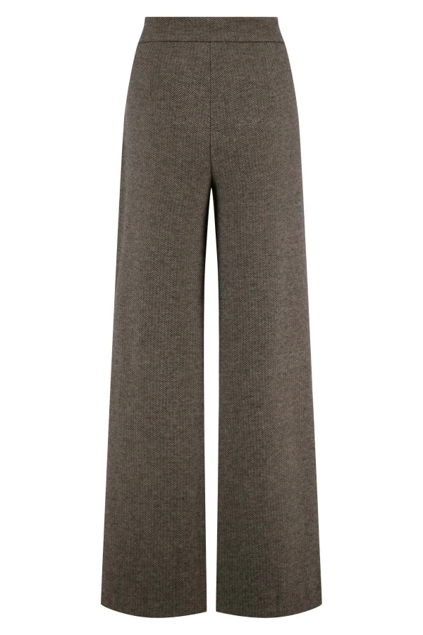 Store broek met visgraat structuur Broeken & Jeans