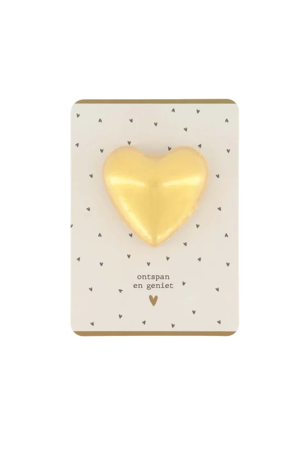 Best bruisbal hartje op kaart ontspan en geniet antra/off white Verzorgingsproducten