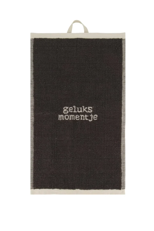 Online gastendoekje geluksmomentje grijs Verzorgingsproducten