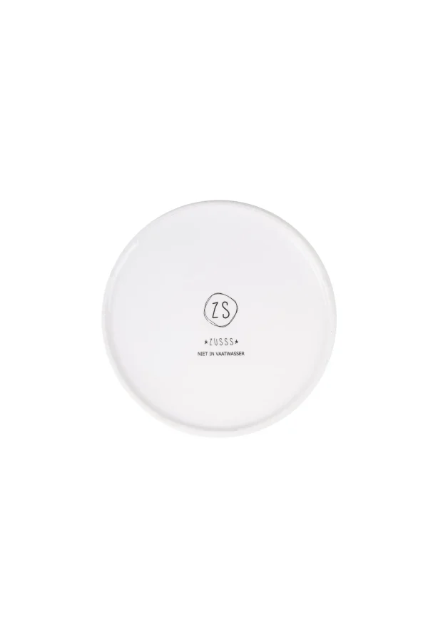 Cheap gebaksbordje hartje wit Servies