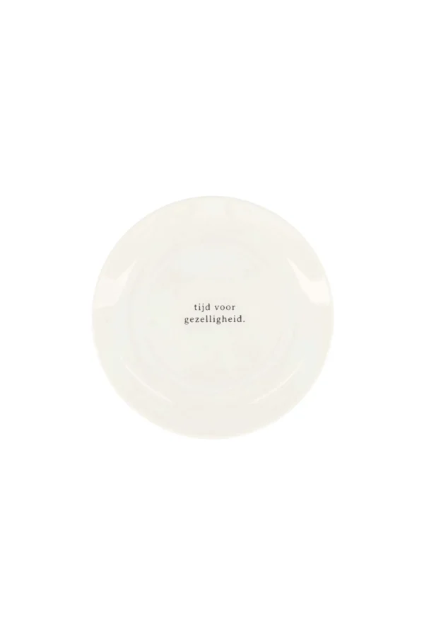 Store gebaksbordje tijd voor gezelligheid Servies