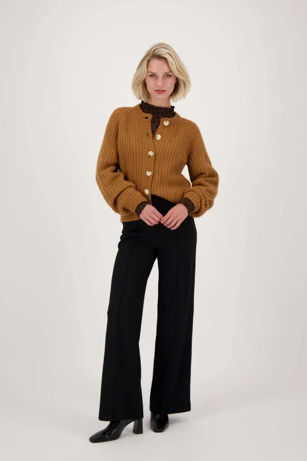 Outlet gebreid vest in bomberstyle Vesten