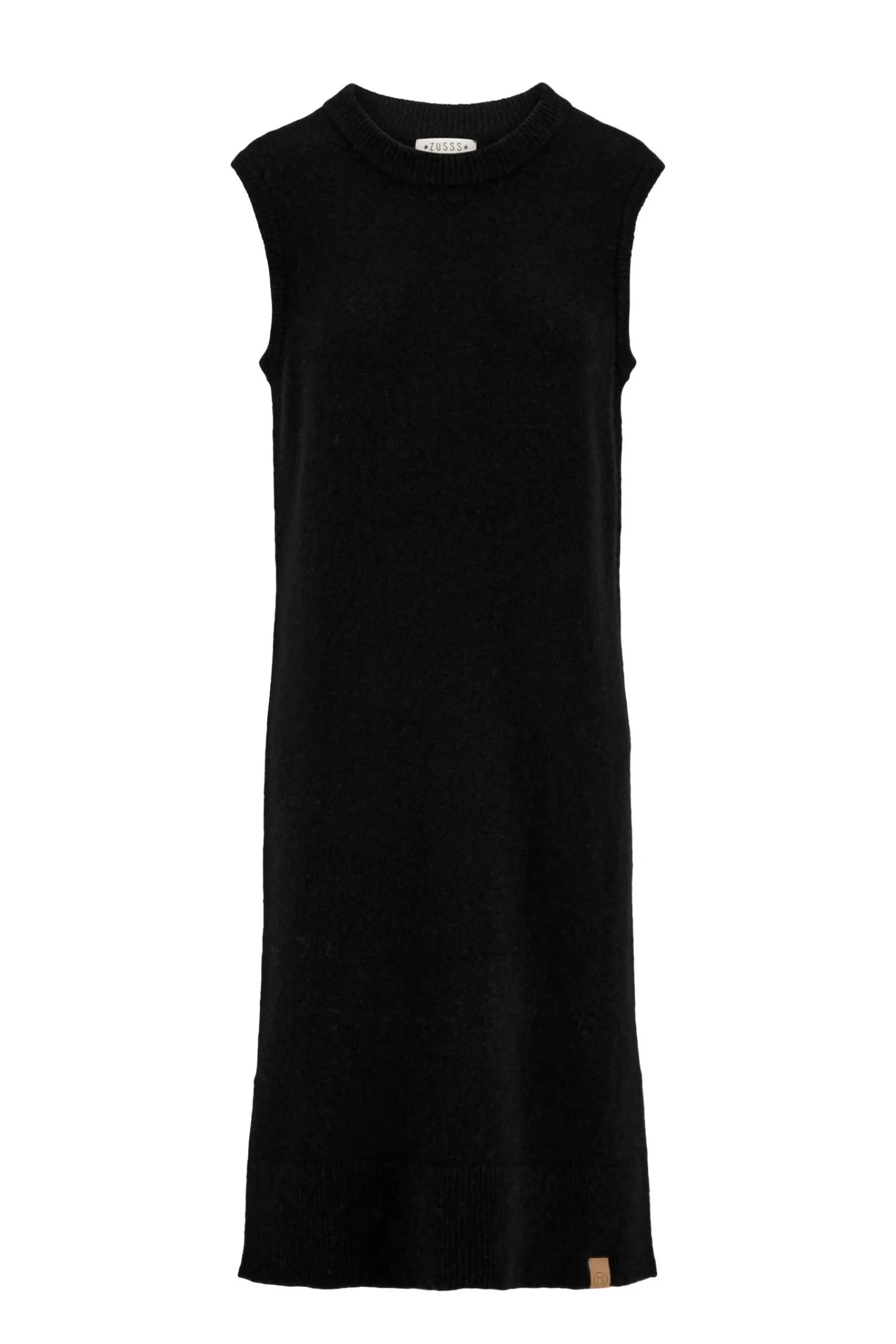 zusss_gebreide_spencer_jurk_zwart_0.webp Fashion gebreide spencer jurk Jurkjes & Rokken