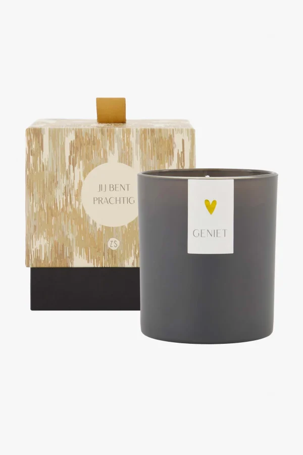 Flash Sale geurkaars in doosje bamboe jij bent prachtig Geurkaarsen