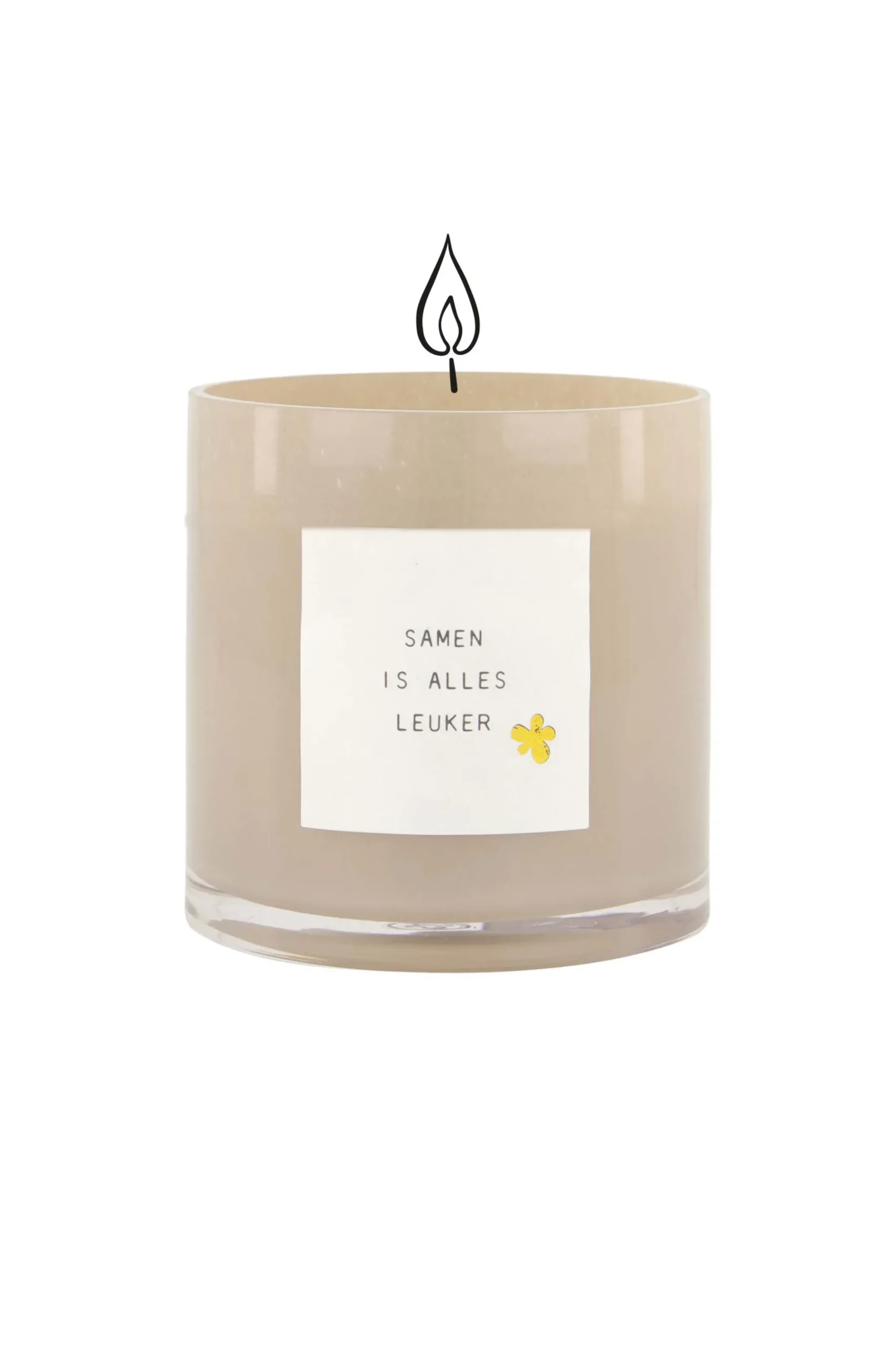 Store geurkaars in glas gedicht samen is alles leuker M Geurkaarsen