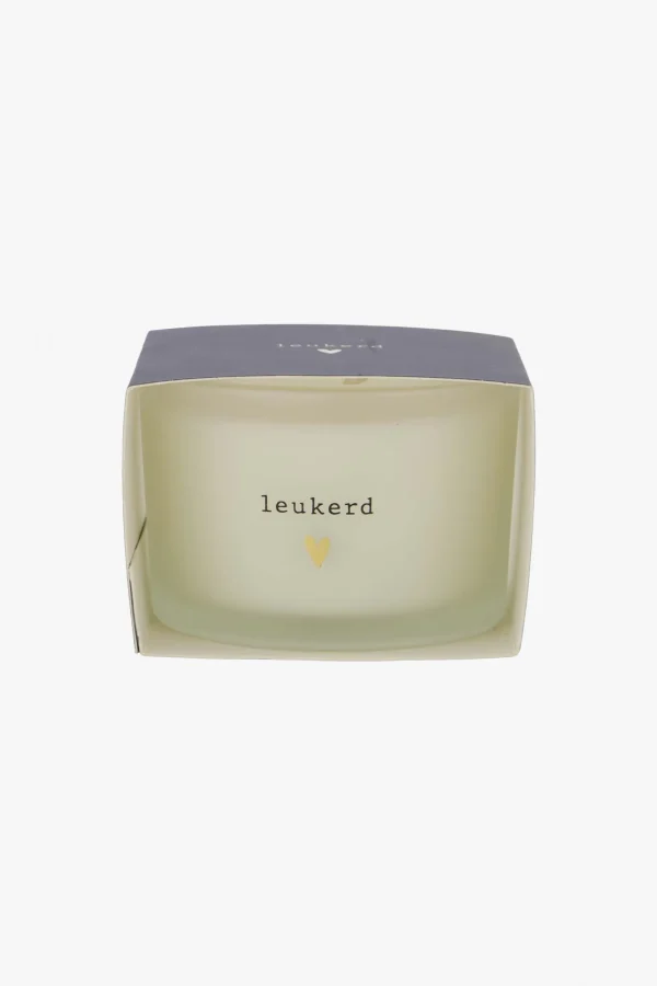 Outlet geurkaars in wikkel leukerd Geurkaarsen