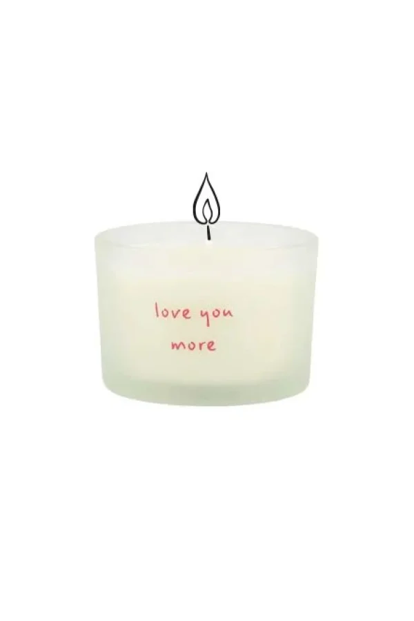 Sale geurkaars in wikkel love you more Geurkaarsen