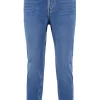 Best high waist jeans midden blauw Broeken & Jeans