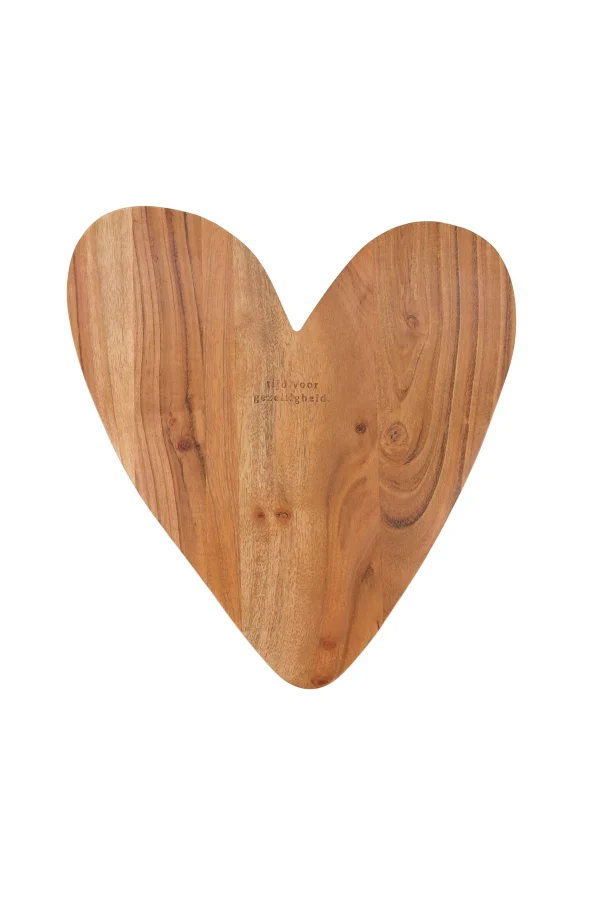 Outlet houten borrelplank hartje Keukenaccessoires