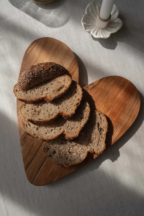 Outlet houten borrelplank hartje Keukenaccessoires