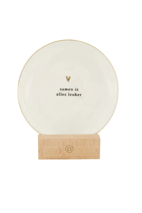 Best houten houder wandbordje Overige Woonaccessoires