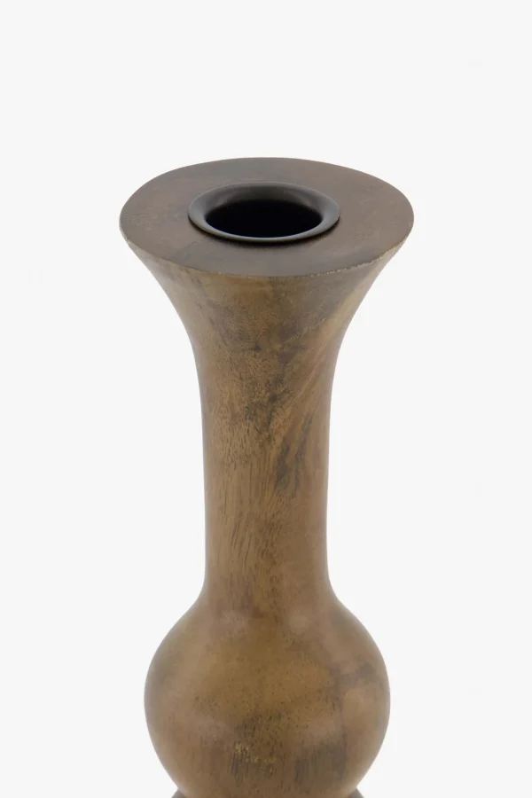 Clearance houten kandelaar L Kaarsen | Kaarsenhouders