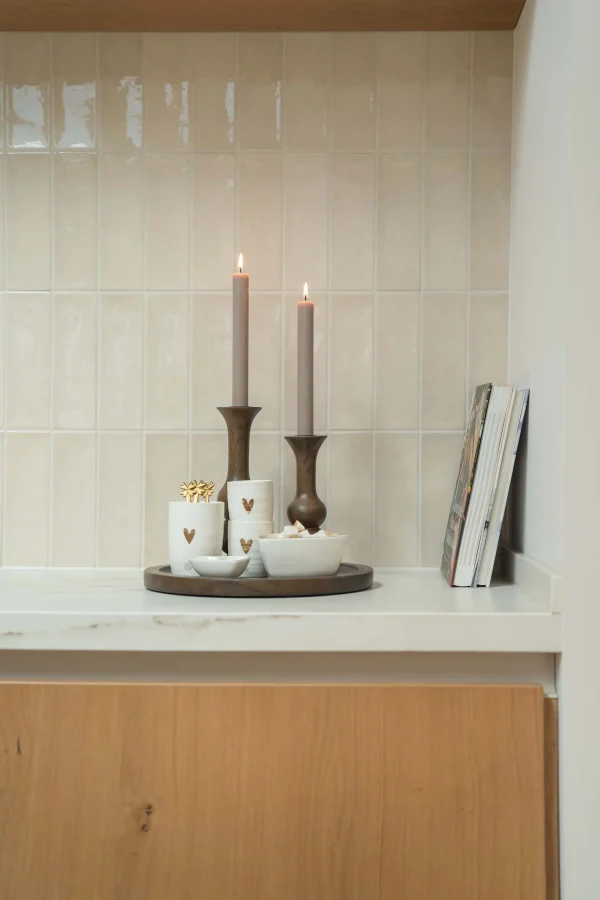 Sale houten kandelaar M Kaarsen | Kaarsenhouders