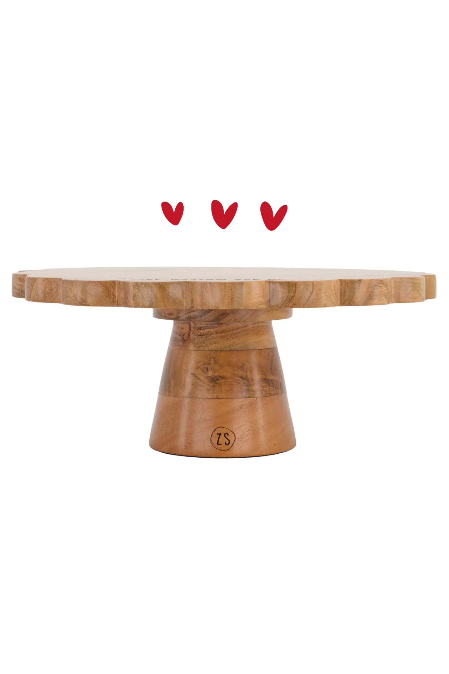 zusss_houten_taartplateau_donkerbruin_0.webp Online houten taartplateau Keukenaccessoires