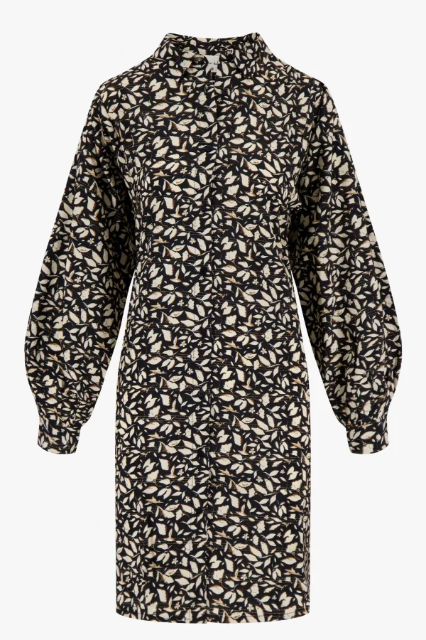 Fashion jurk blaadjes print Jurkjes & Rokken