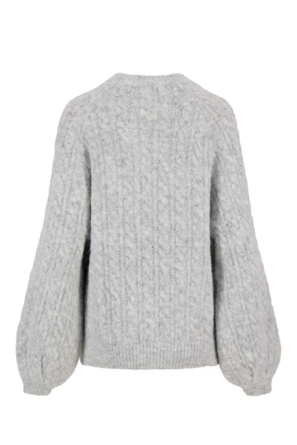 Cheap kabel trui met ballonmouw Truien