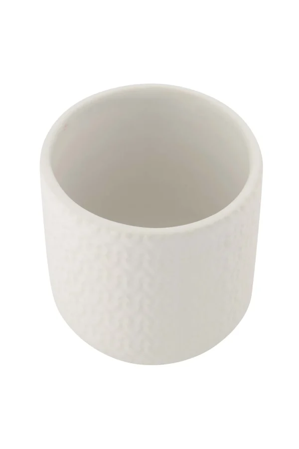 New keramieken bewaarpot met houten deksel hartjes 12cm Keukenaccessoires