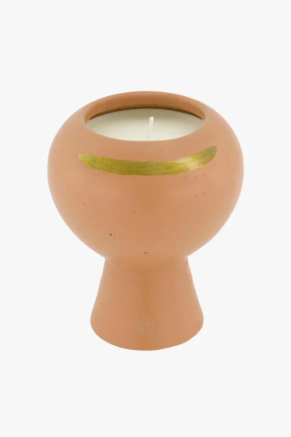 Best Sale keramieken geurkaars met gouden streep Geurkaarsen