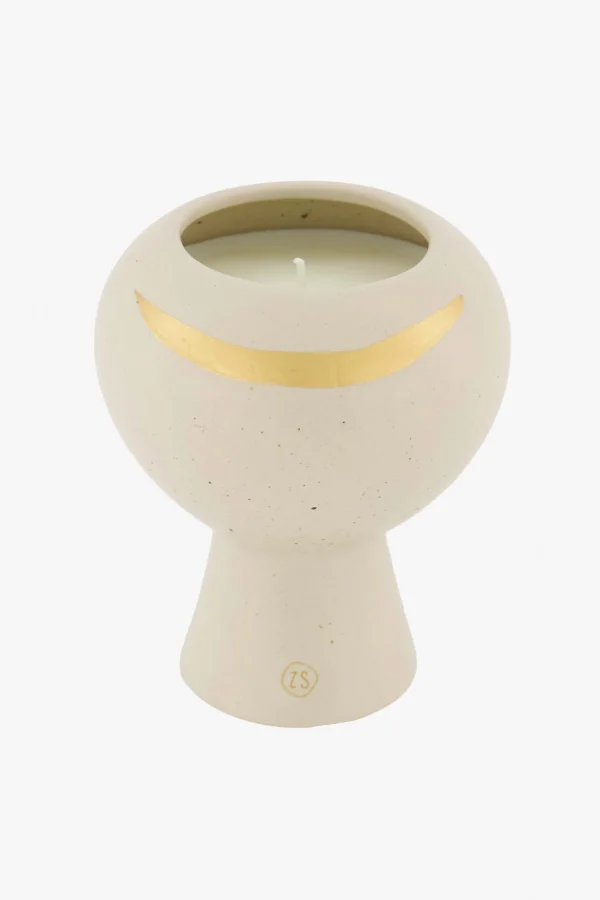 Cheap keramieken geurkaars met gouden streep spikkel Geurkaarsen