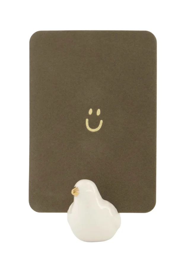 Outlet keramieken kaartenhouder vogel Overige Woonaccessoires