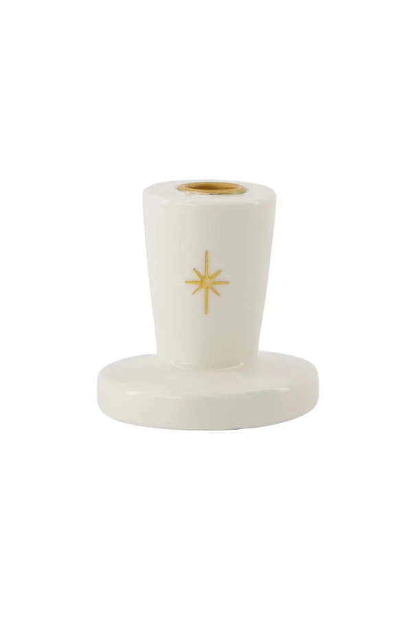 Discount keramieken kandelaar gouden ster Kaarsen | Kaarsenhouders