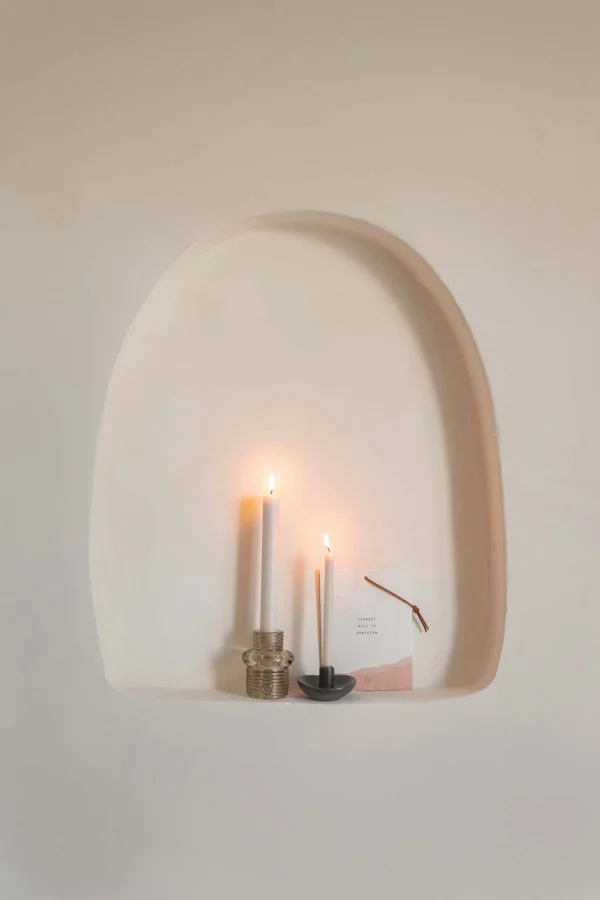 Fashion keramieken kandelaartje ronde schaal Kaarsen | Kaarsenhouders