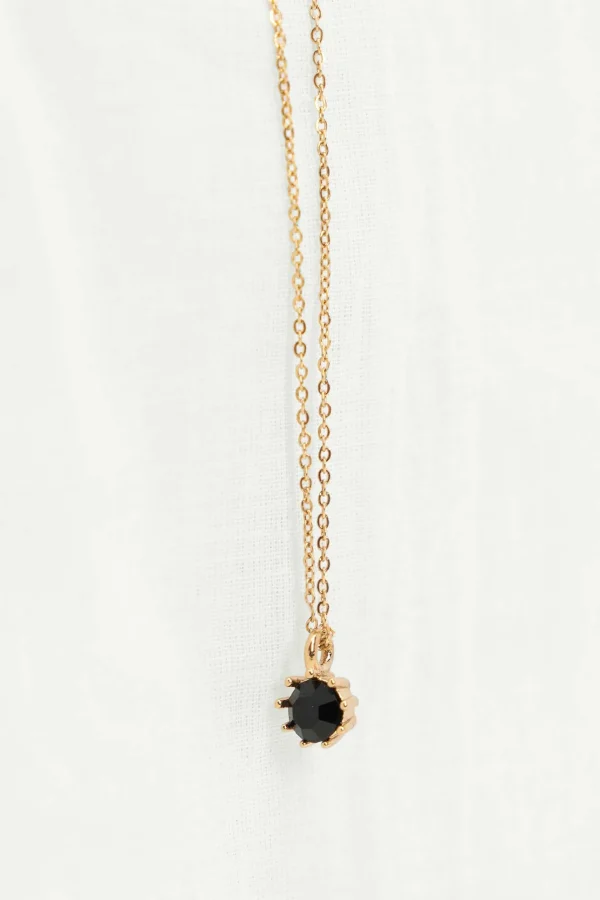 Best Sale ketting met zwart steentje Kettingen