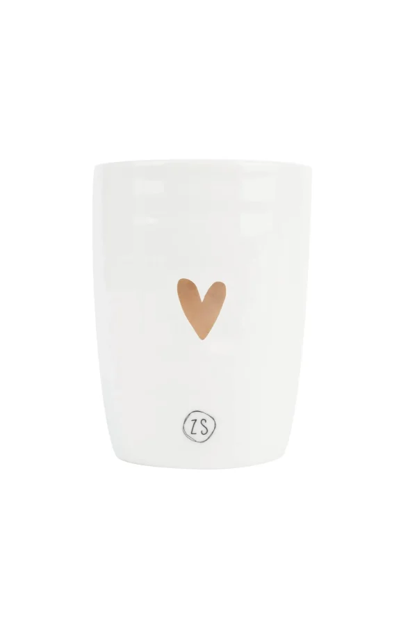 Cheap koffiemok goud hartje Servies
