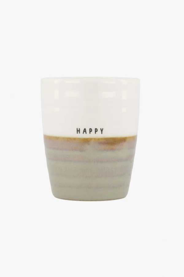 Clearance koffiemok happy Servies