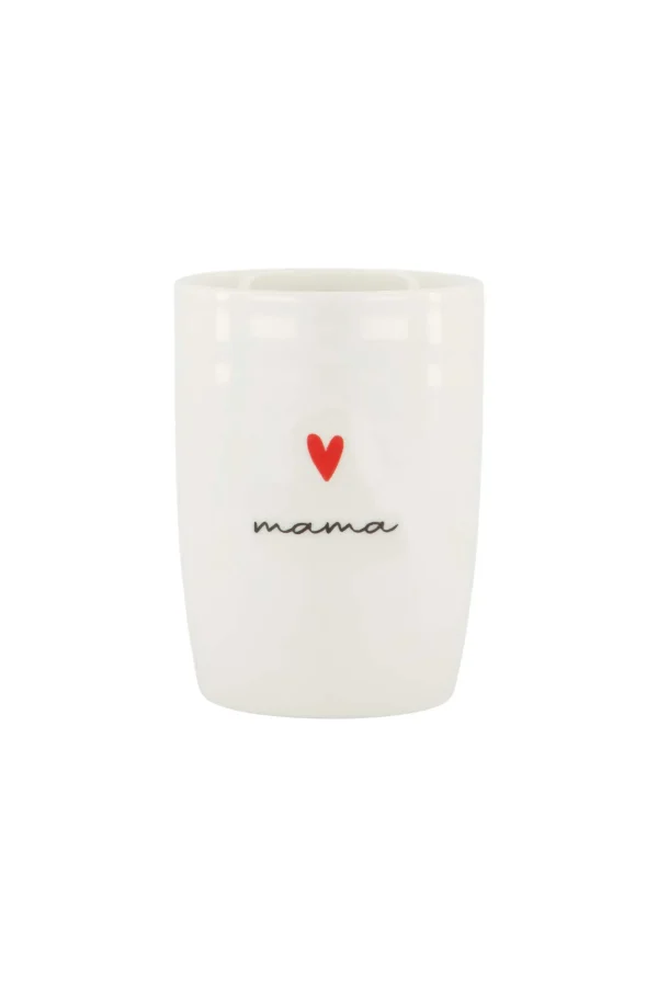 Sale koffiemok rood hartje mama Servies