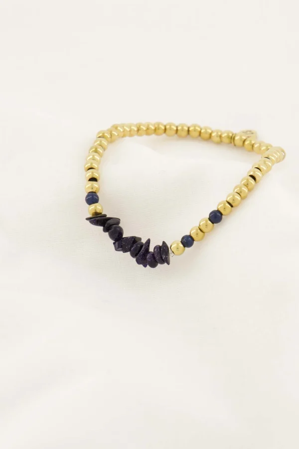 Cheap kralenarmband met glassteen Armbandjes