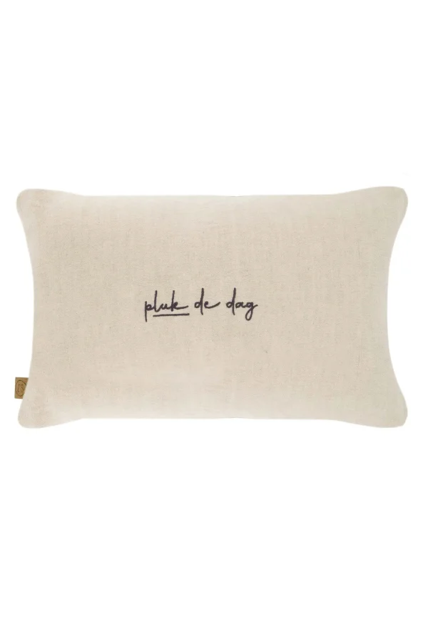 Flash Sale kussen bloemen silhouet borduur 50x30 cm Kussens