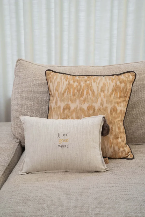 Online kussen ikat print 45x45cm Kussens