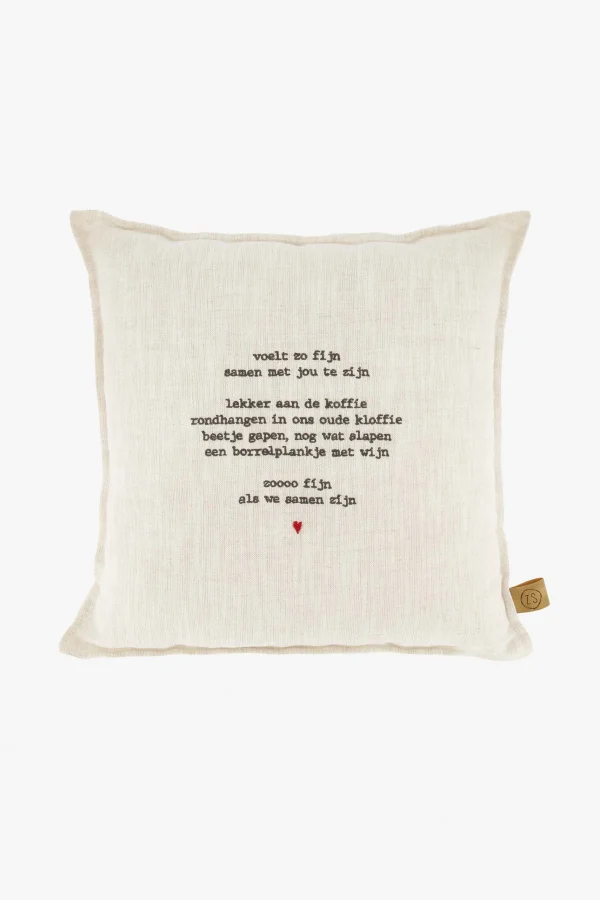 Flash Sale kussen voelt zo fijn 35x35cm peper en zout Kussens