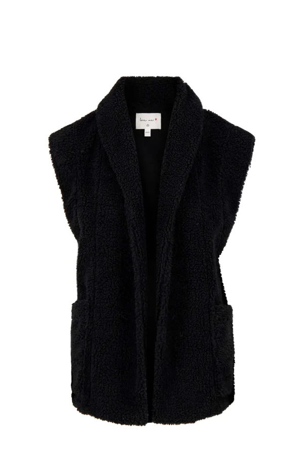 Best lang teddy gilet met zakken Vesten