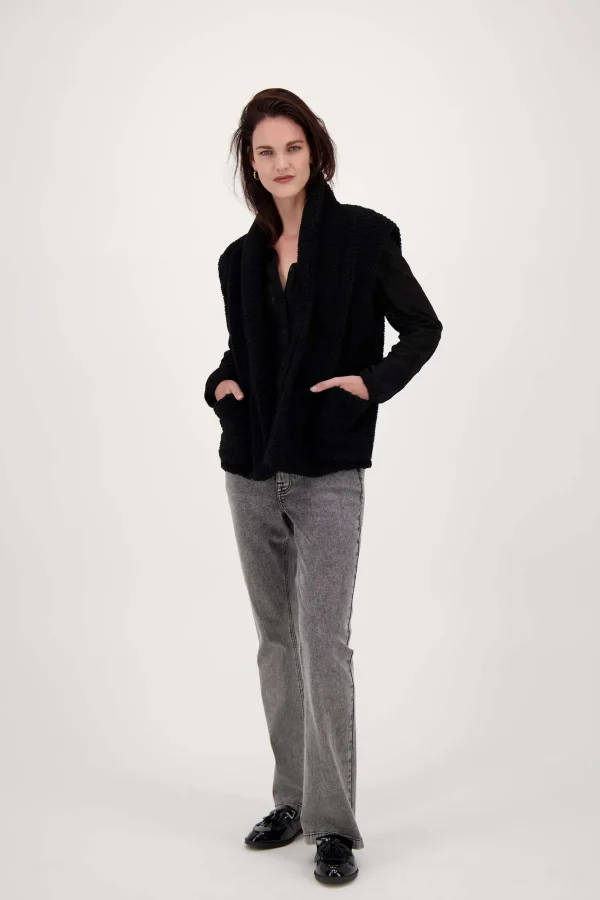 Best lang teddy gilet met zakken Vesten