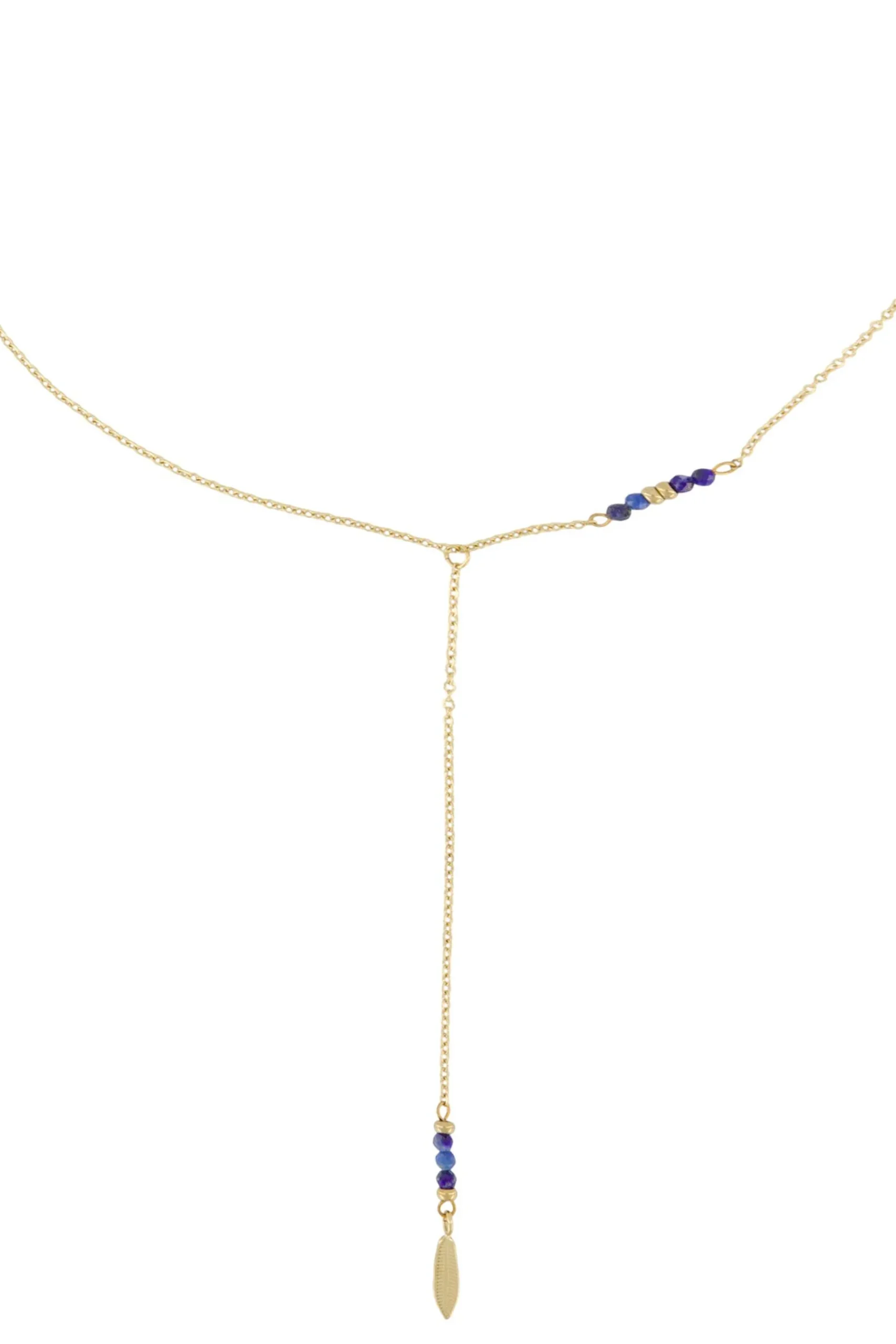 zusss_lange_ketting_met_veertje_goudkobalt_2.webp Cheap lange ketting met veertje goud/kobalt Kettingen