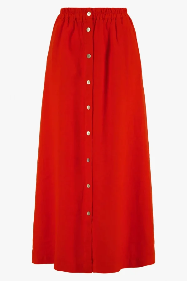 Cheap linnen doorknooprok Jurkjes & Rokken