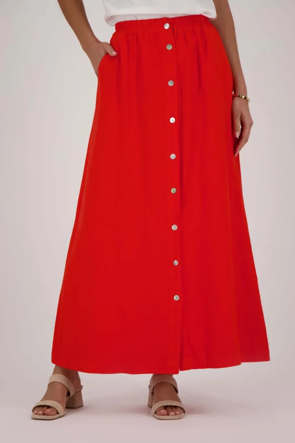 Cheap linnen doorknooprok Jurkjes & Rokken