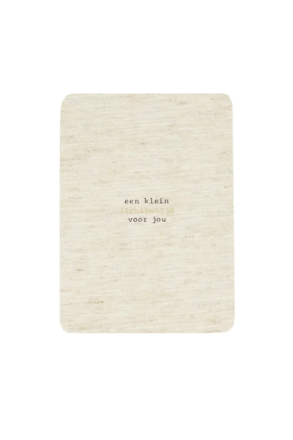 Store linnen kaart lichtpuntje Kaartjes