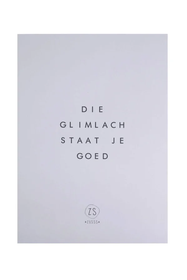 Cheap logoposter die glimlach staat je goed Posters