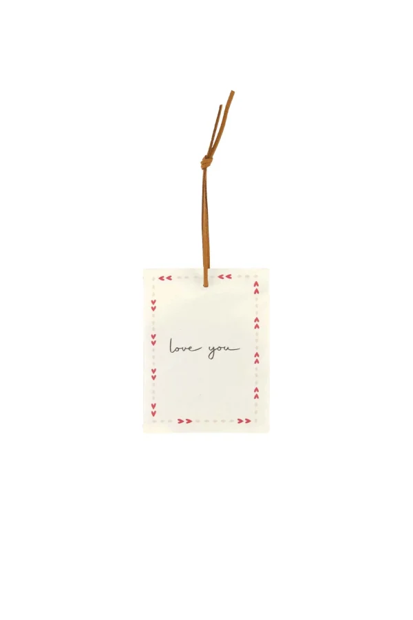 Clearance mini geurzakje love you roze rood/off white Bad