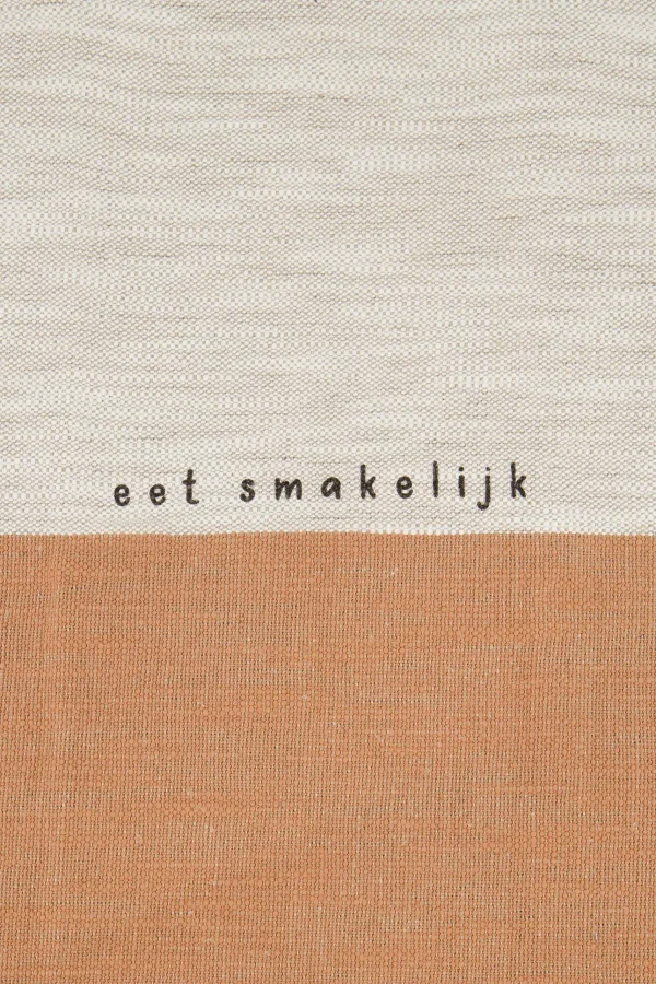 Online placemat geniet zand/terra roze Keukentextiel