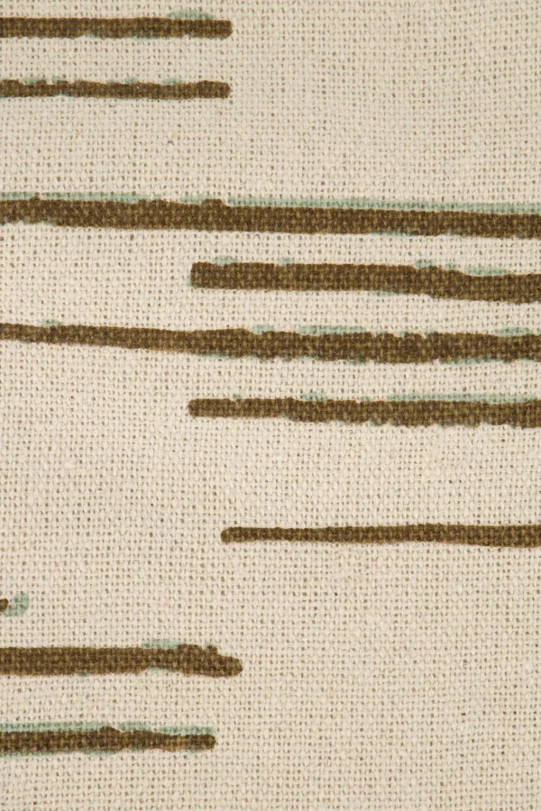 New plaid lijnenpatroon 130x170 /saliegroen Plaids & Vloerkleden