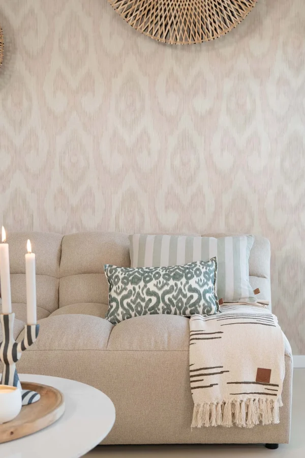 New plaid lijnenpatroon 130x170 /saliegroen Plaids & Vloerkleden