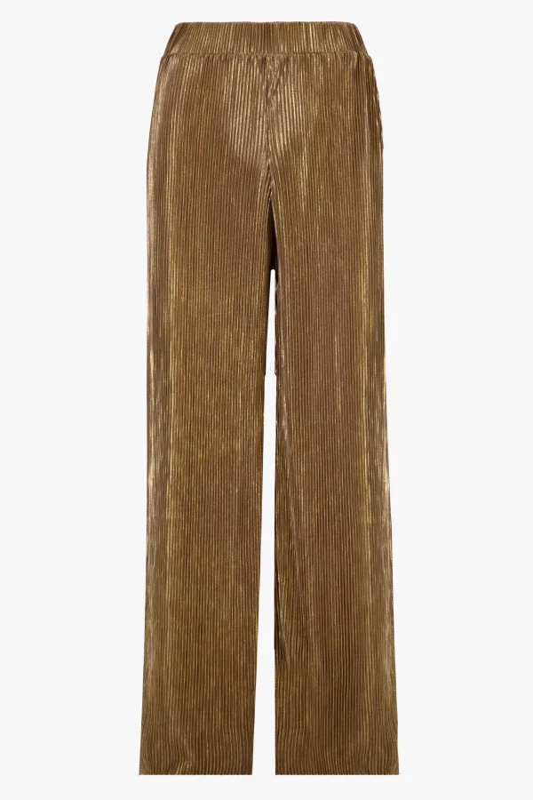Clearance plisse broek goud Broeken & Jeans