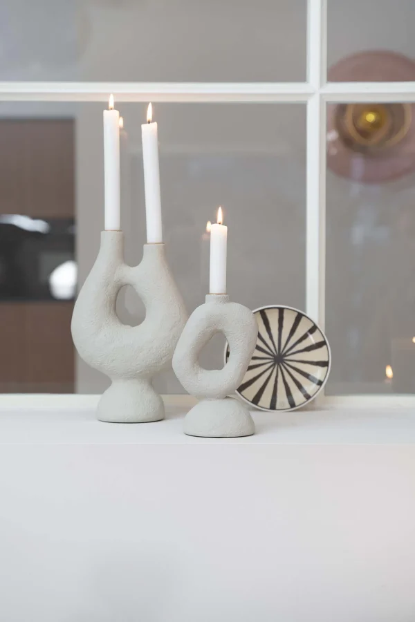 Outlet polystone kandelaar ornament L Kaarsen | Kaarsenhouders